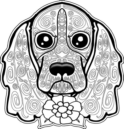 Adult coloring pages dogs - Gallery : Dogs. 22 645 views 2 273 prints. Permission : For personal and non-commercial use only. You'll also like these coloring pages of the gallery Dogs. Share your coloring pages on our Facebook Group ADULT COLORING FANS. Coloring pages for adults to print and color of the theme : Dogs. Labrador, beautiful dog, with complex patterns. 
